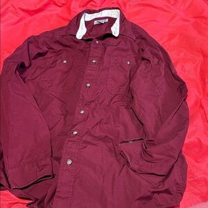 Carhartt Maroon Button-Up Shirt